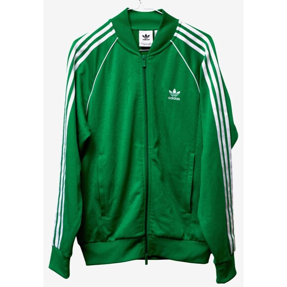 MED adidas Originals MEN'S SST TRACK JACKET GREEN MFG 2017 RARE Vintage Style